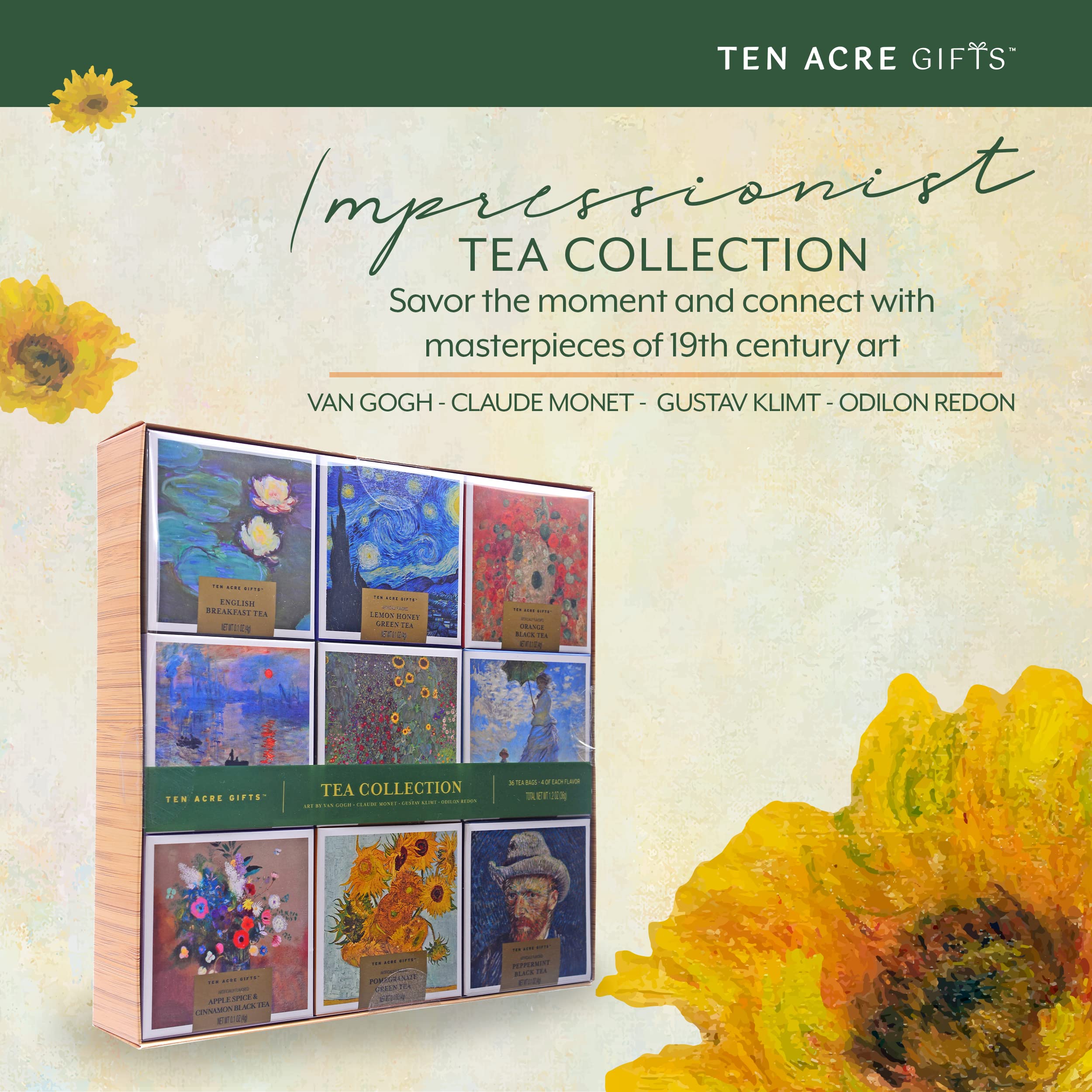 Amazon.com : Ten Acre Gifts Artist Tea Collection Box Gift Set